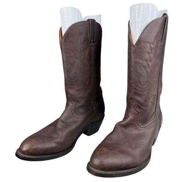 Durango Men’s Brown Leather Western Cowboy Boots Size US 11 EE - Picture 6 of 10